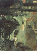 Lesser Ury Nollendorf Square at Night (nn02) china oil painting reproduction